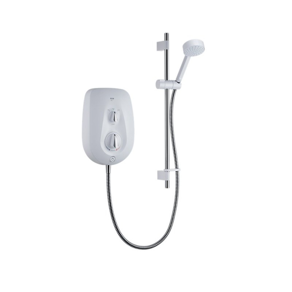 S2Y-Mira Vie 8.5kw White Chrome Electric Shower-1