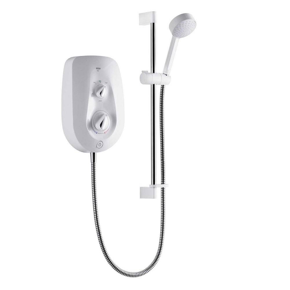 STY-Mira Vie Electric Shower 9.5kw White & Chrome-1