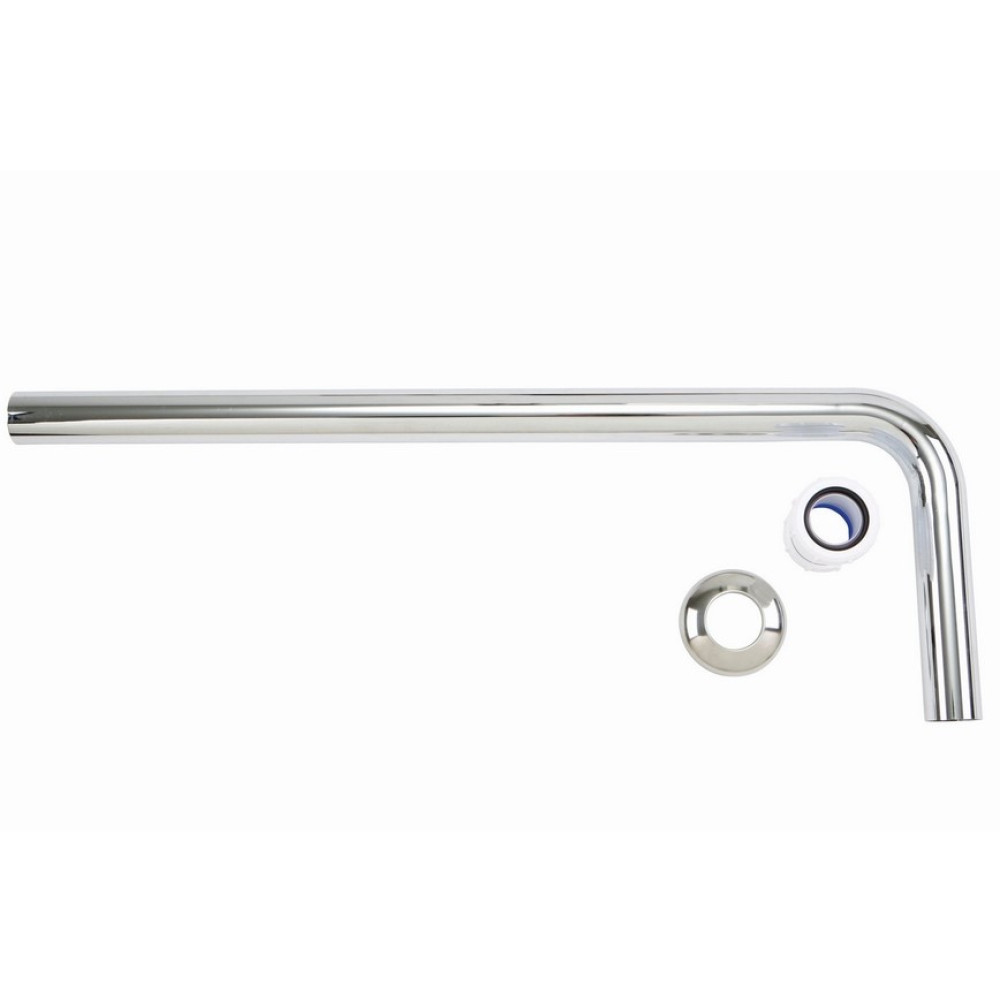 Niagara Chrome Exposed Outlet Waste Pipe L Shape