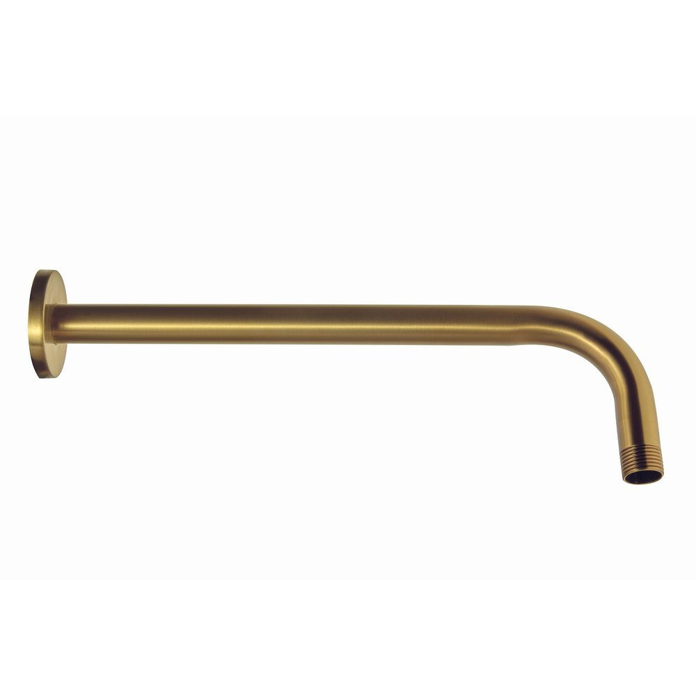 Niagara Equate Brushed Brass Round Wall Mounted Shower Arm 1