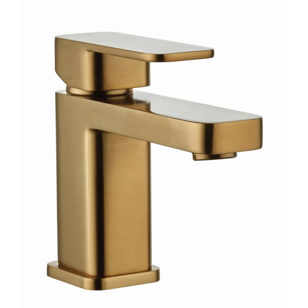 Niagara Hadley Brushed Brass Mono Basin Mixer With Click Clack Waste