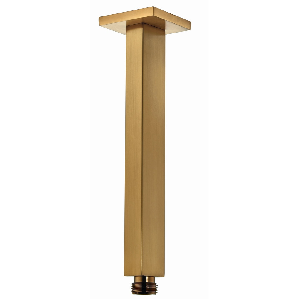 Niagara Observa Brushed Brass Square Ceiling Shower Arm