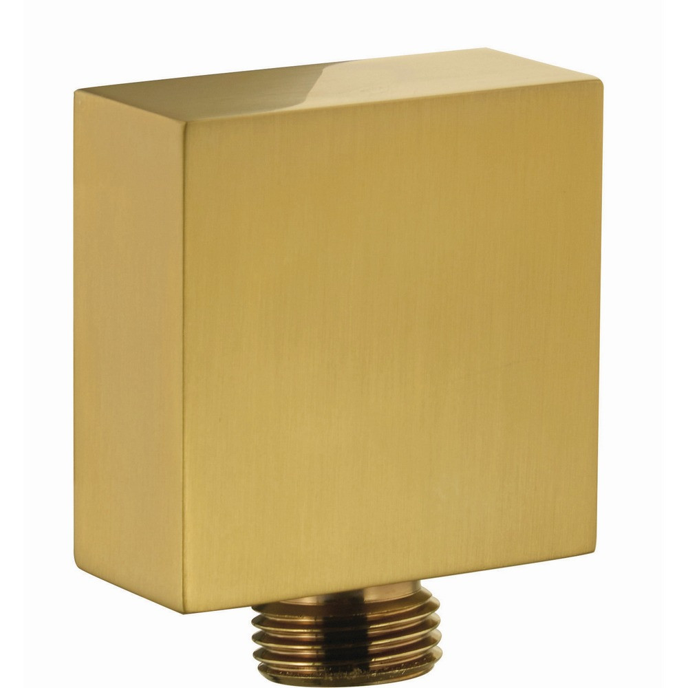 Niagara Observa Brushed Brass Square Shower Outlet Elbow