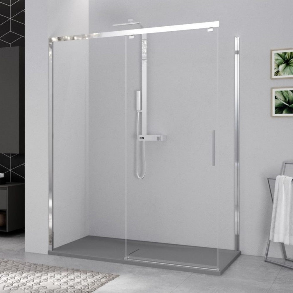 Novellini Kuadra 2.0 PH+FH 1300mm LH Sliding Door in Chrome