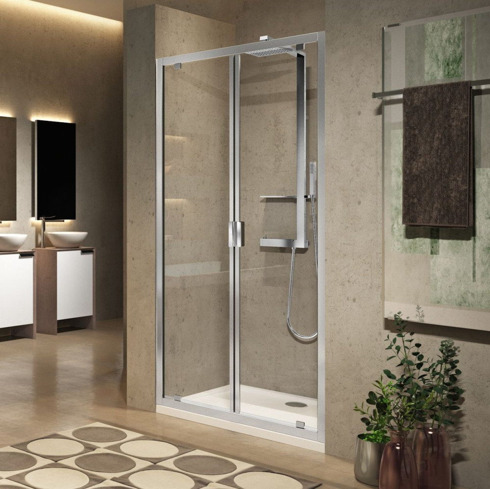 Novellini Lunes 2.0 B Saloon Type Shower Door 900mm