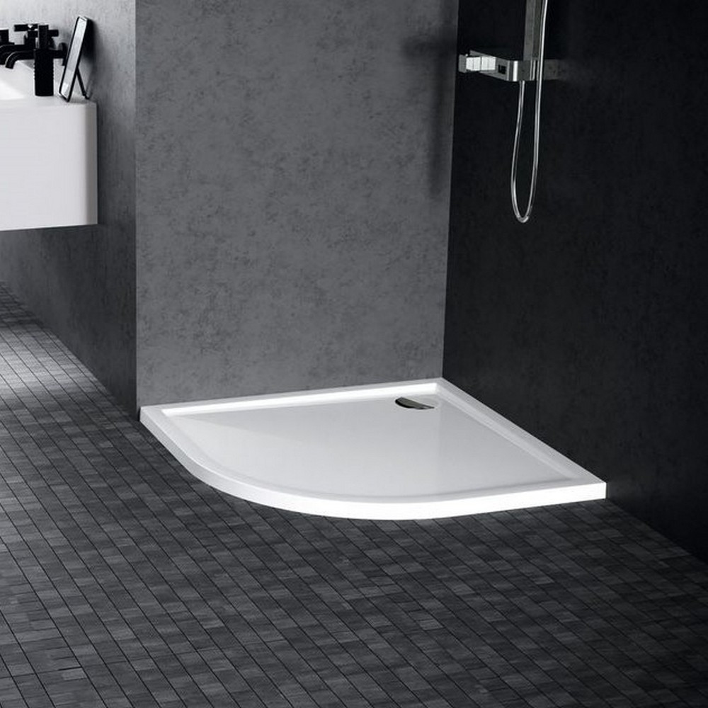 Novellini Victory 800 x 800mm Quadrant Shower Tray in White