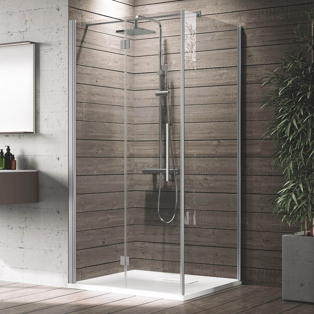 Novellini Young 2GS+F Bifold 1100mm Shower Enclosure (Left Hand)