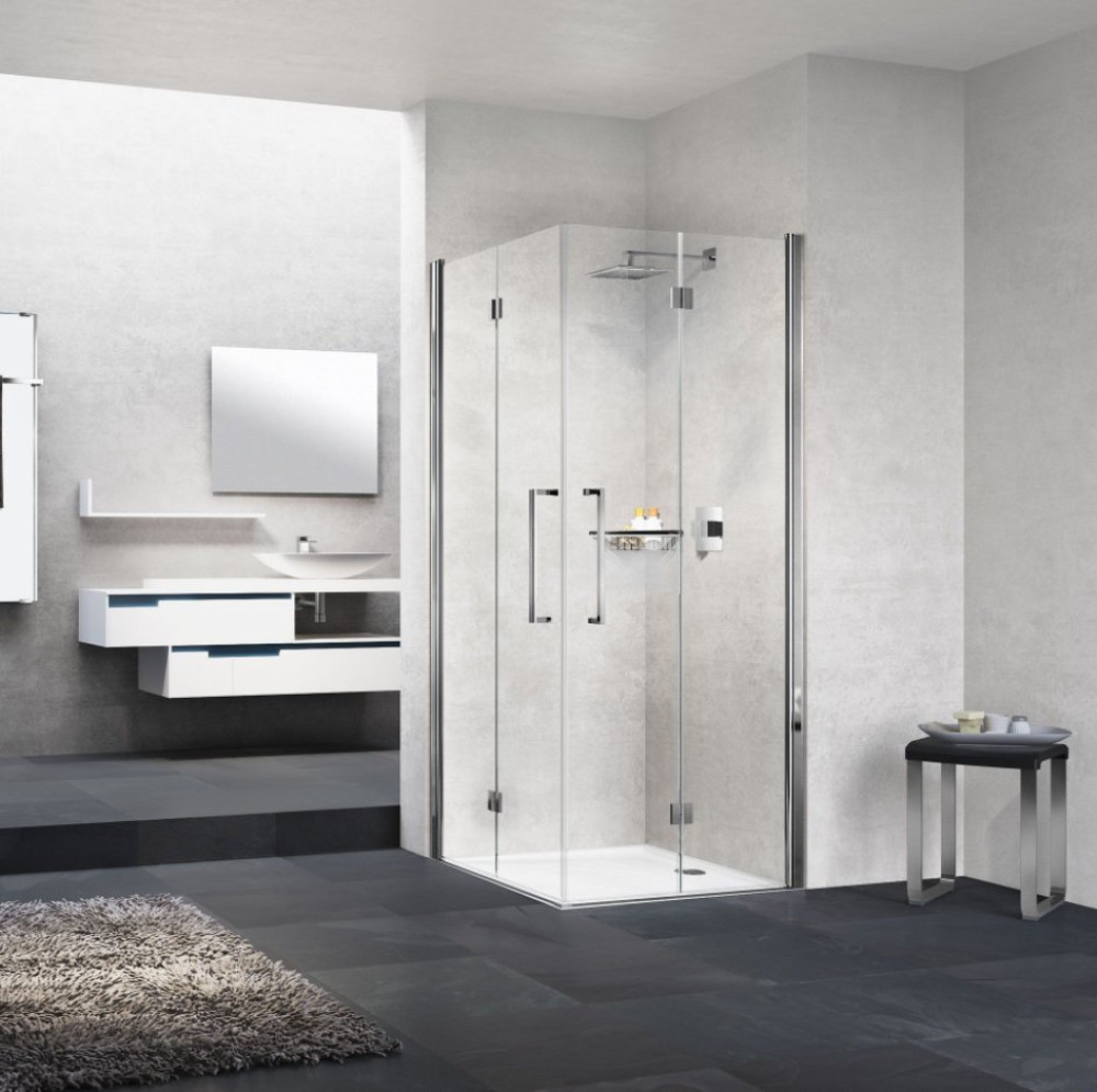 Novellini Young 2GS Corner Entry 760mm Bi-Fold Shower Enclosure (2)