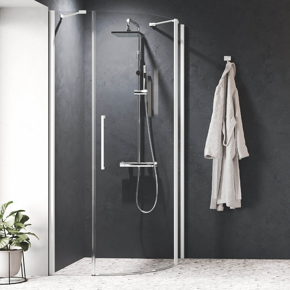 Novellini Young R1 Quadrant Solo Hinged + Inline 1000mm