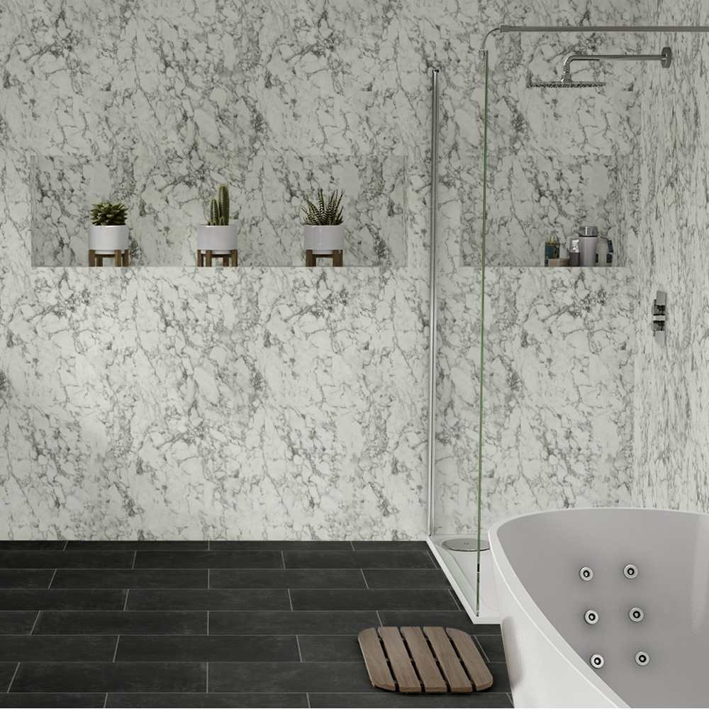 Nuance Large Corner Turin Marble Wall Panel Pack C Lifestyle