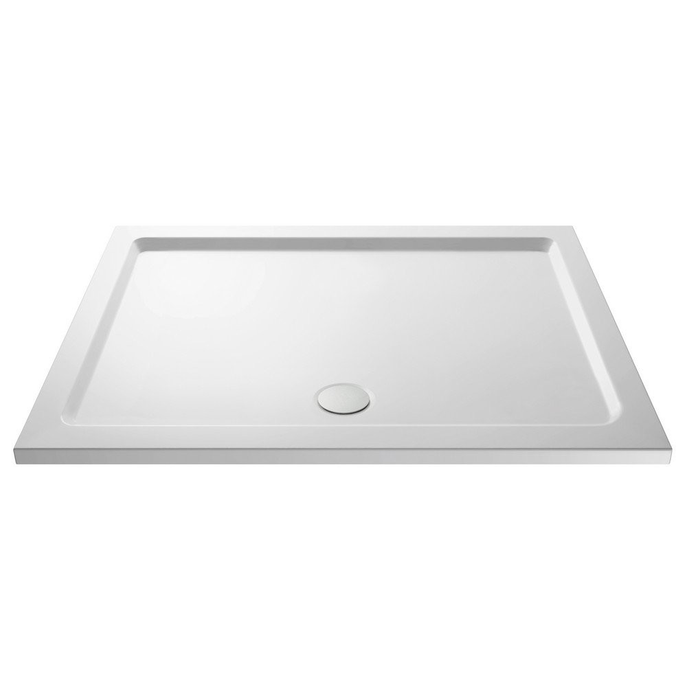 Nuie 1200 x 1000mm Large Rectangular Shower Tray in Gloss White