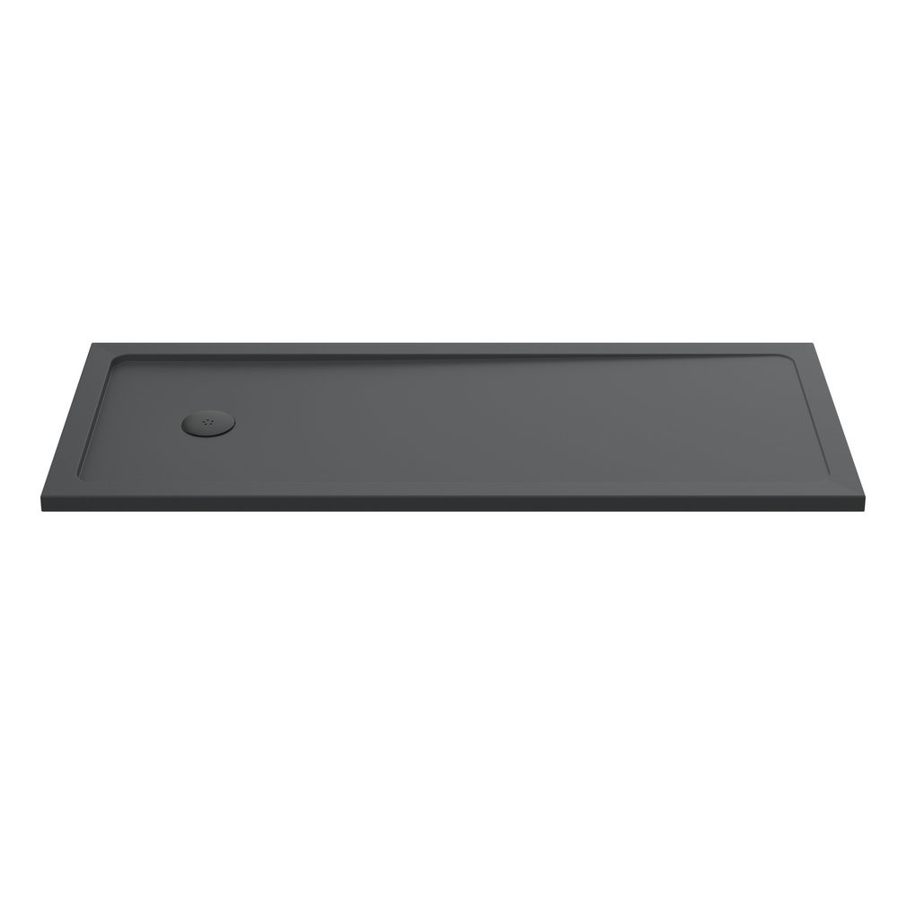 Nuie 1700 x 700mm Large Rectangular Bath Tray in Slate Grey