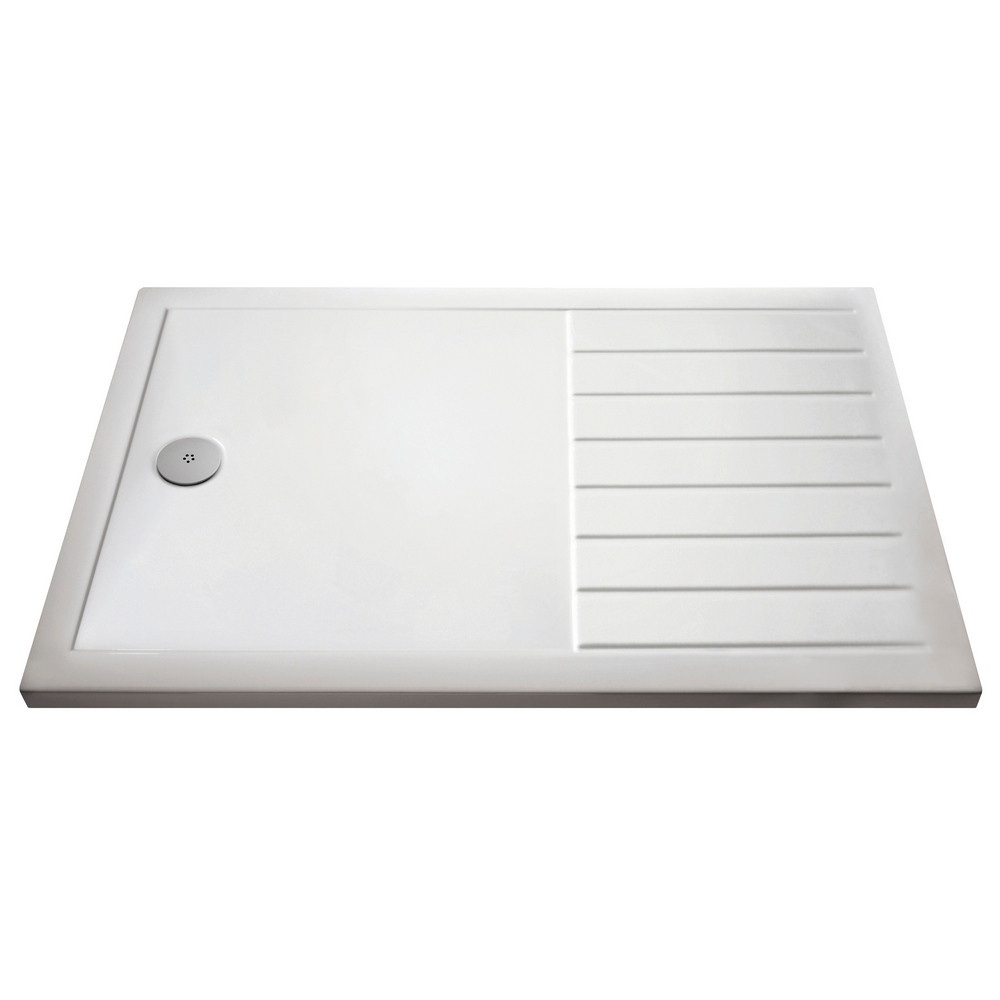 Nuie 1700 x 700mm Walk-In Wetroom Shower Tray in Gloss White
