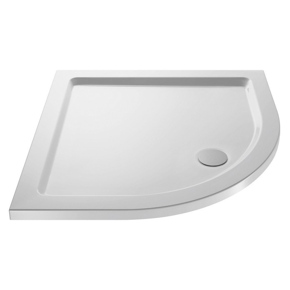 Nuie 800 x 800mm Quadrant Shower Tray in Gloss White