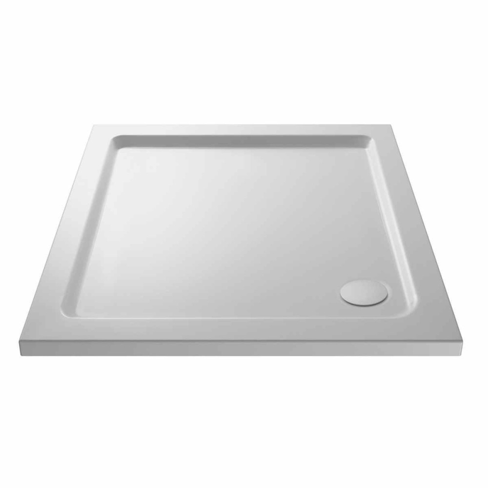 Nuie 760 x 760mm Square Shower Tray in Gloss White