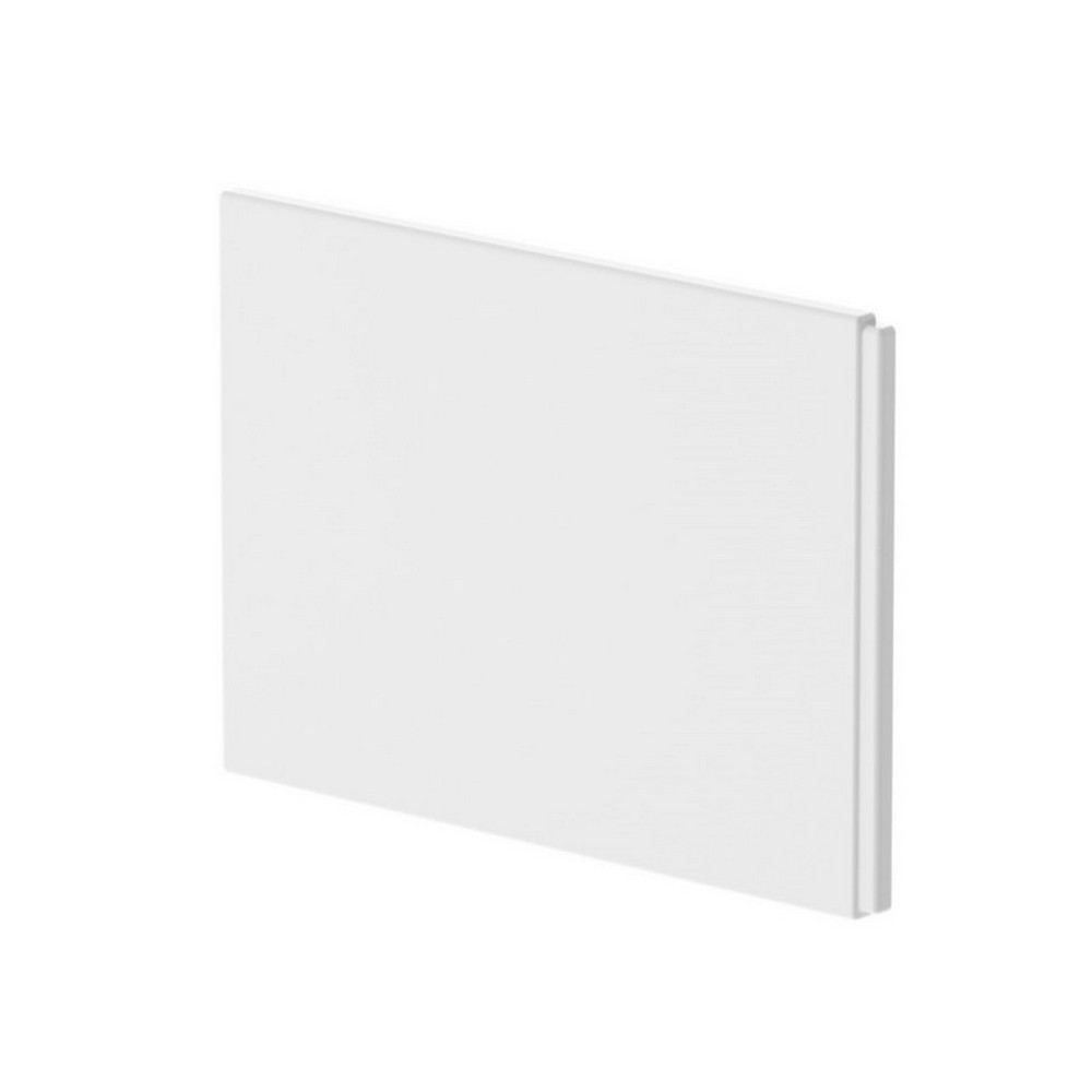 Nuie Acrylic 750mm Gloss White B Shape Shower Bath End Panel