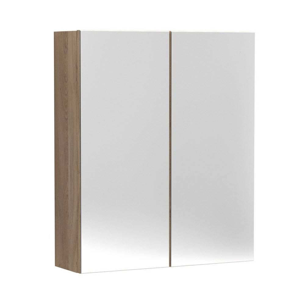 Nuie Arno 600mm Bleached Oak Mirror Cabinet (1)