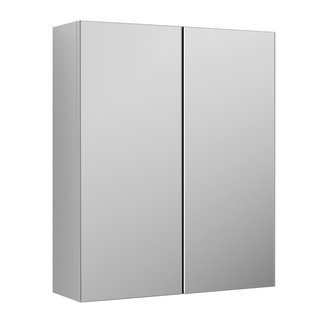 Nuie Arno 600mm Mirror Cabinet Gloss White