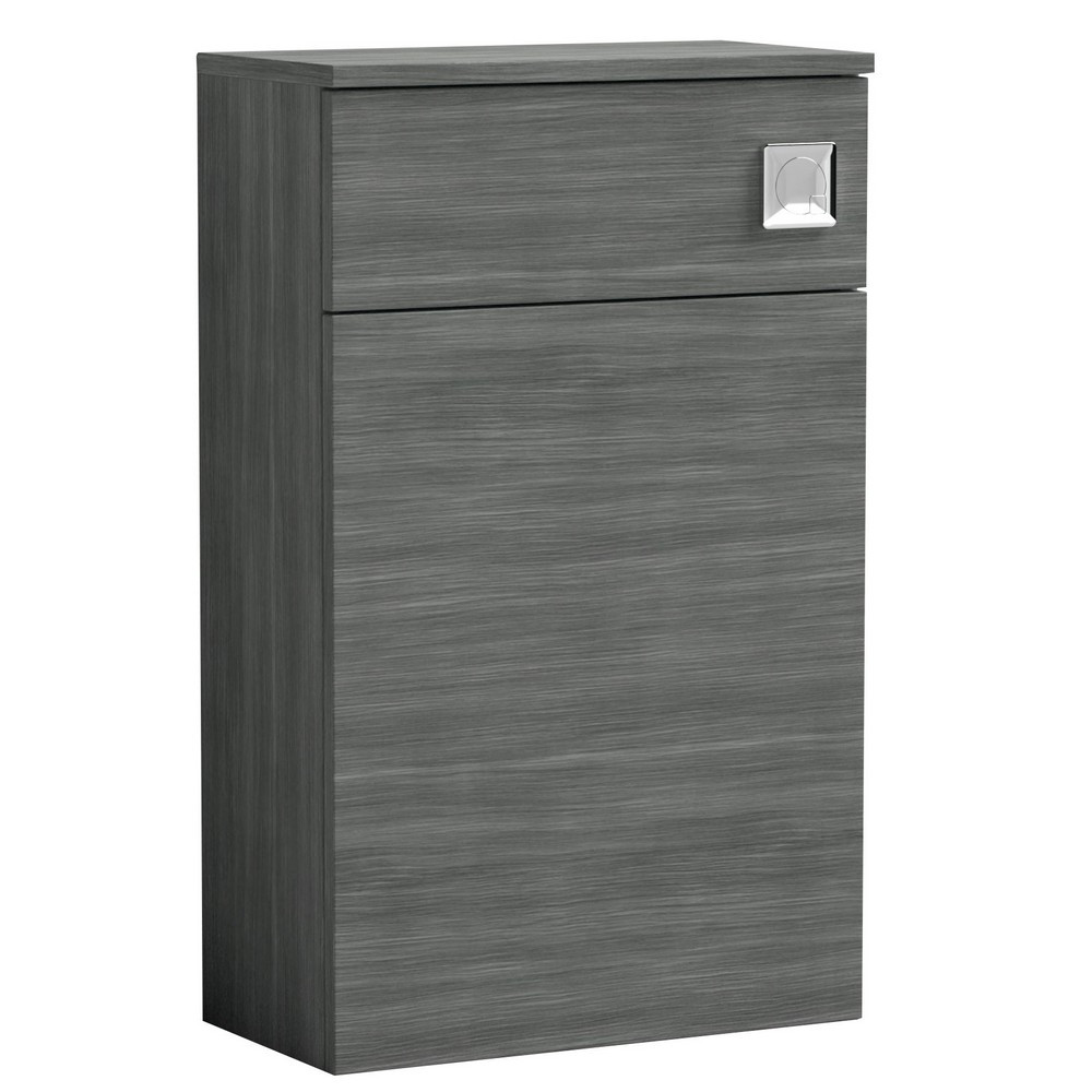 Nuie Arno Anthracite Woodgrain 500mm Back To Wall WC Unit