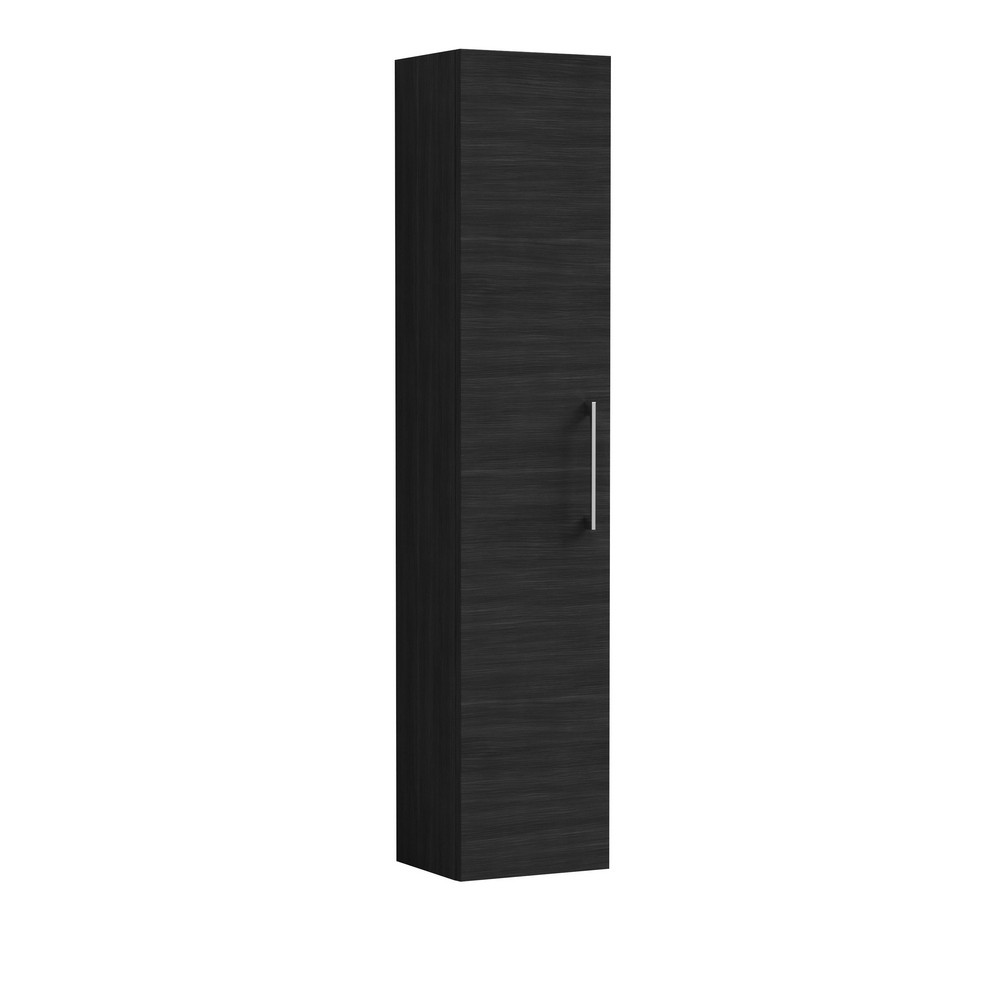 Nuie Arno Black Wall Hung 300mm Tall Unit Single Door
