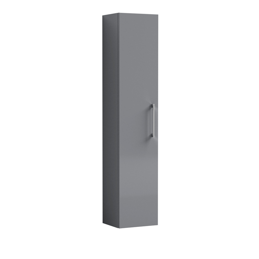 Nuie Arno Grey Wall Hung 300mm Tall Unit Single Door