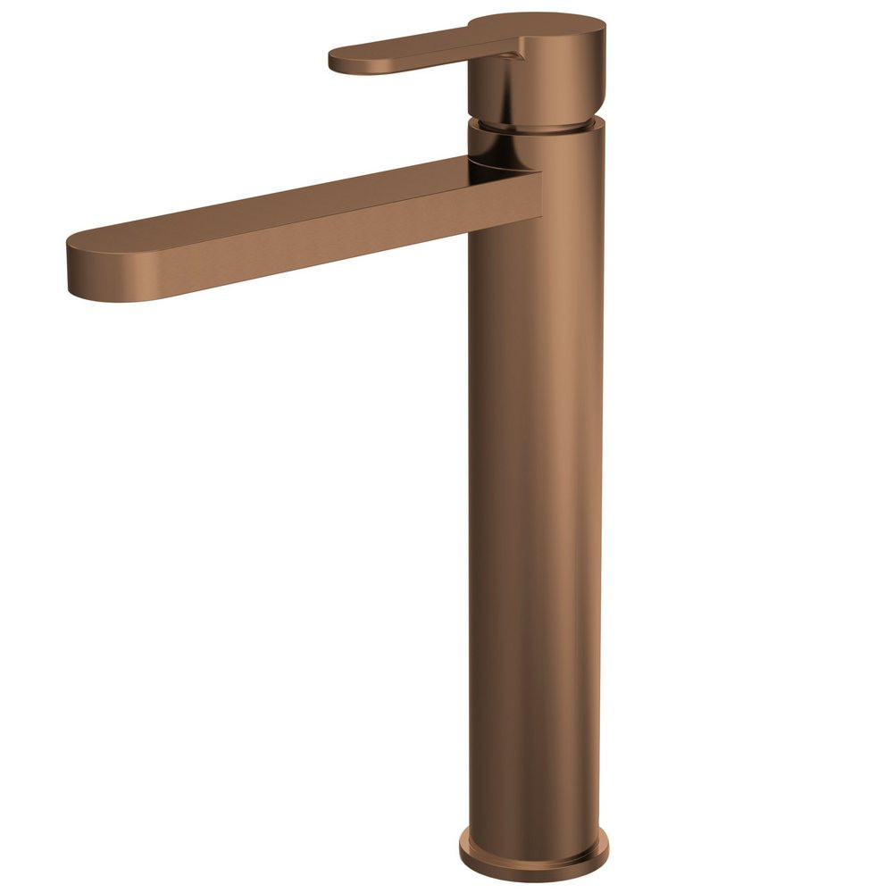 Nuie Arvan Brushed Bronze Tall Basin Mixer (1)