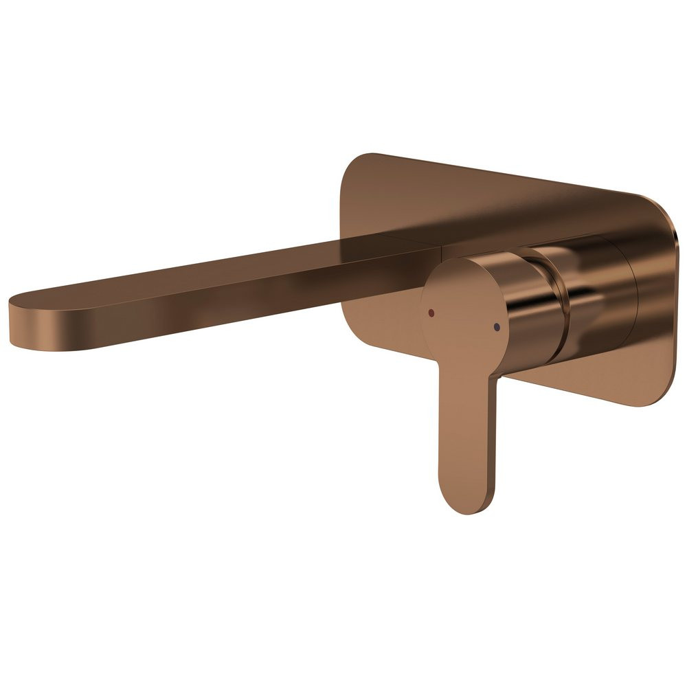 Nuie Arvan Brushed Bronze Wall Mounted Basin Mixer (1)