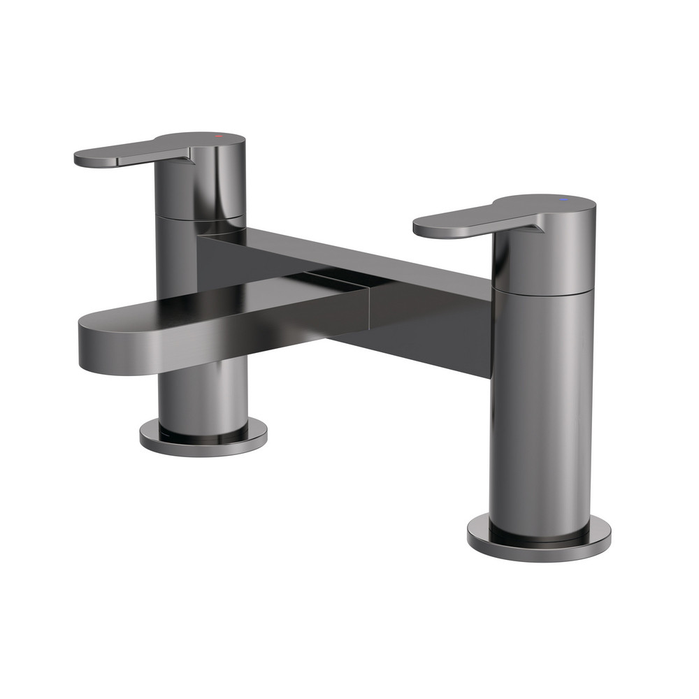 Nuie Arvan Brushed Gunmetal Bath Filler (1)