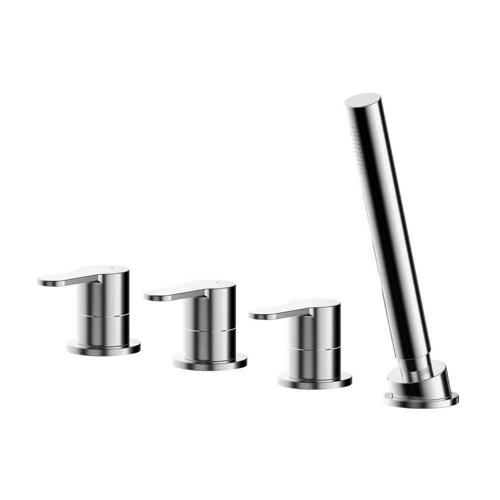 Nuie Arvan Chrome 4TH Bath and Shower Mixer