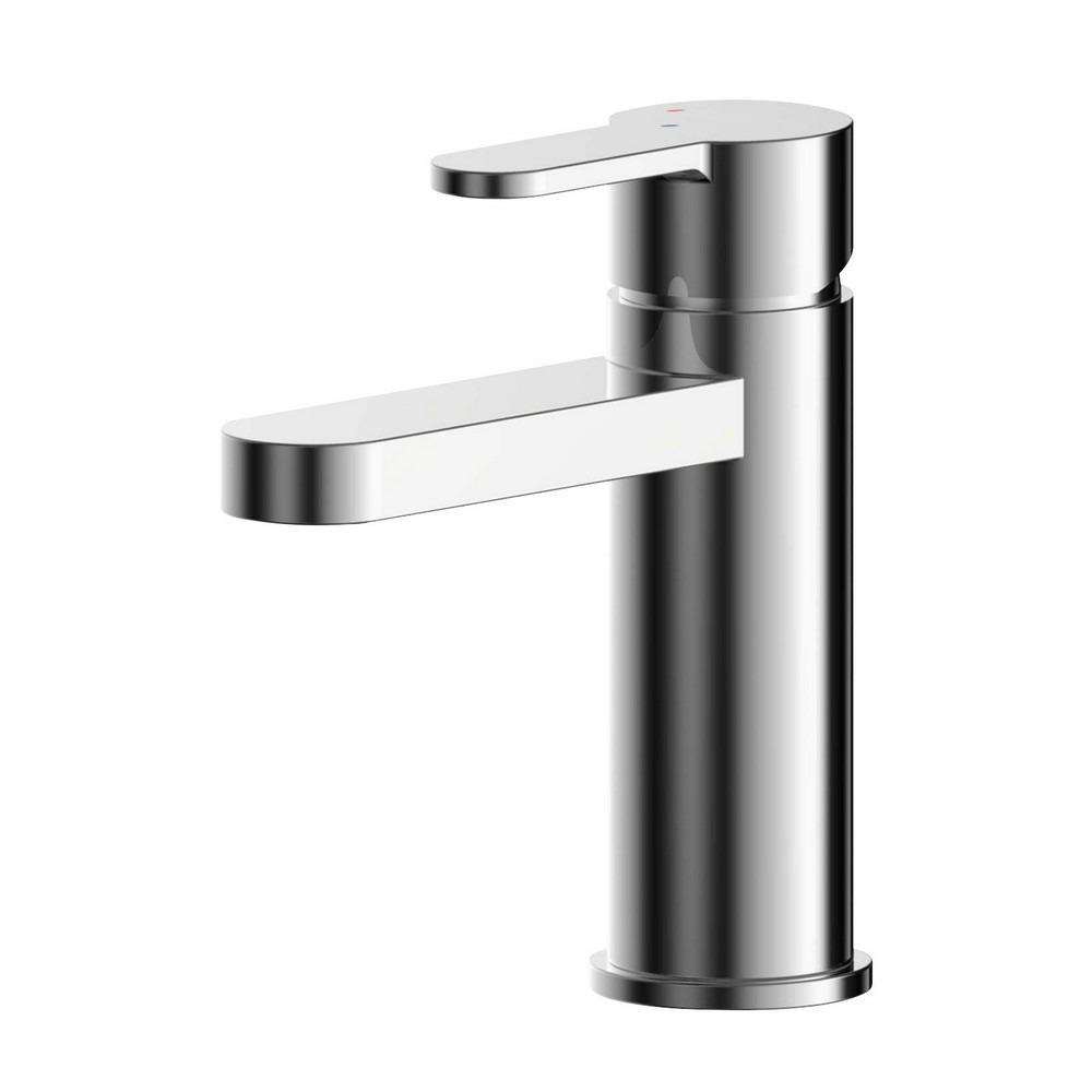 Nuie Arvan Chrome Eco Mono Basin Mixer with Push Button Waste