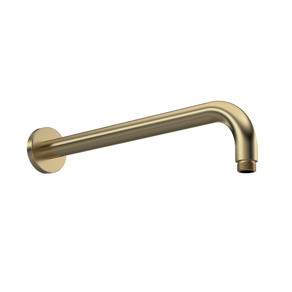 Nuie Arvan Long 345mm Round Ceiling Arm Brushed Brass