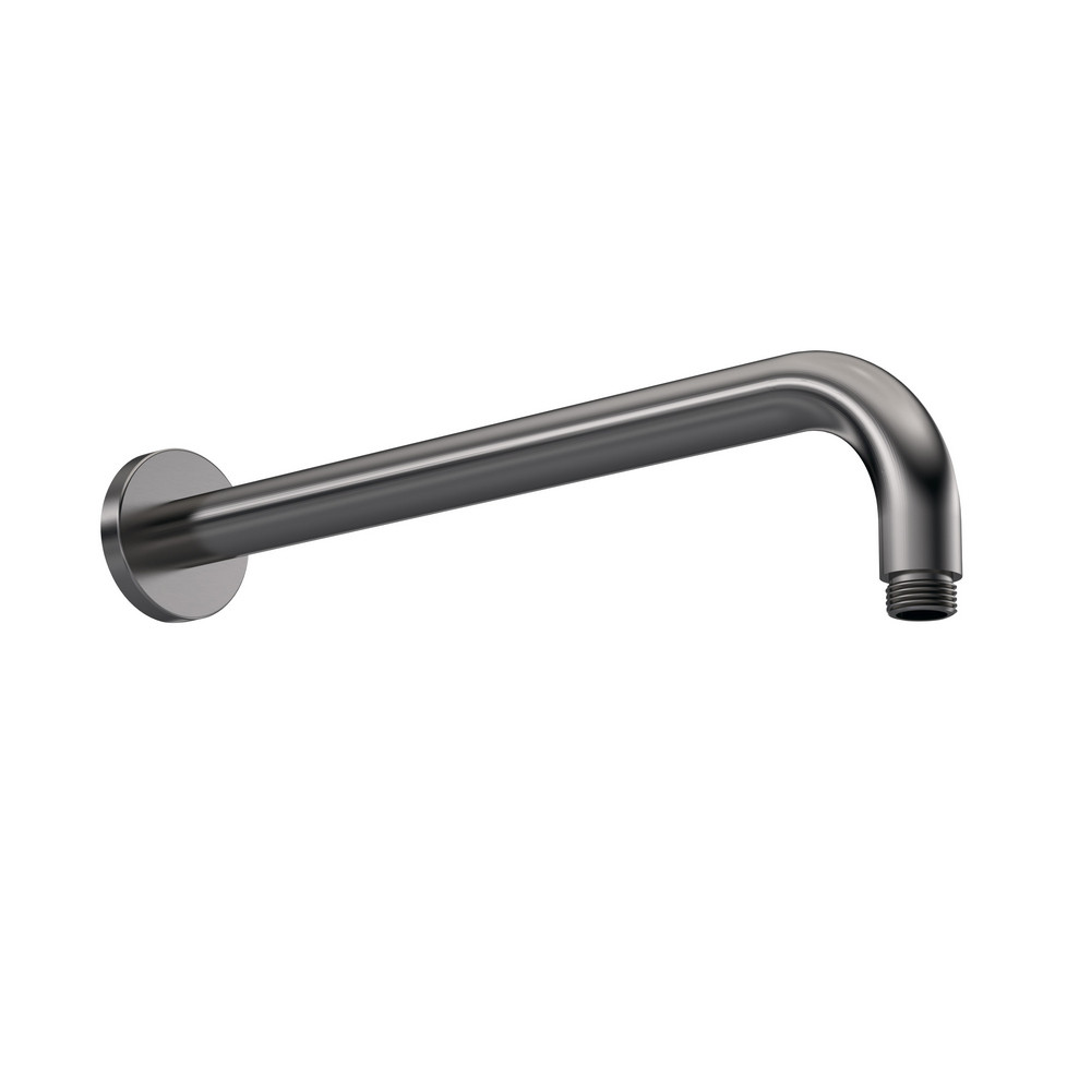 Nuie Arvan Long 345mm Round Ceiling Arm Brushed Gunmetal