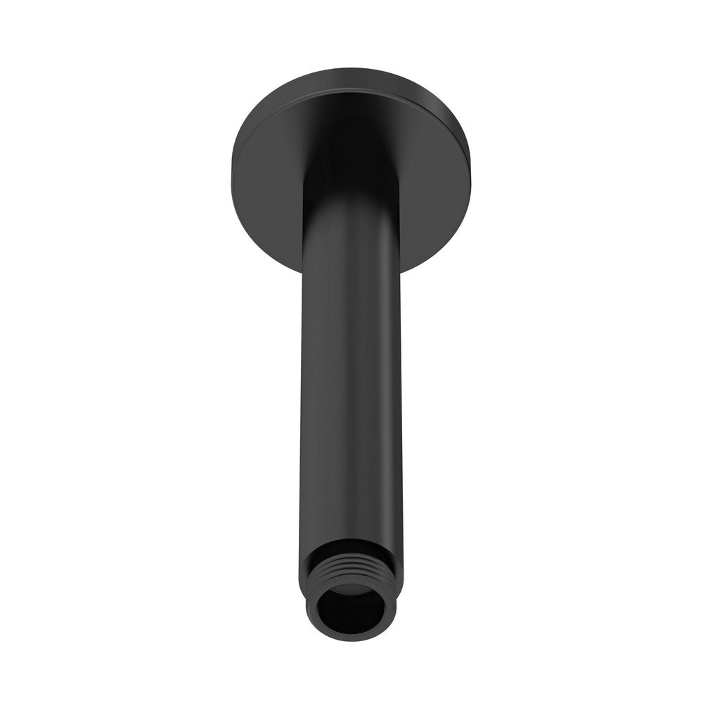Nuie Arvan Short 150mm Round Ceiling Arm Black