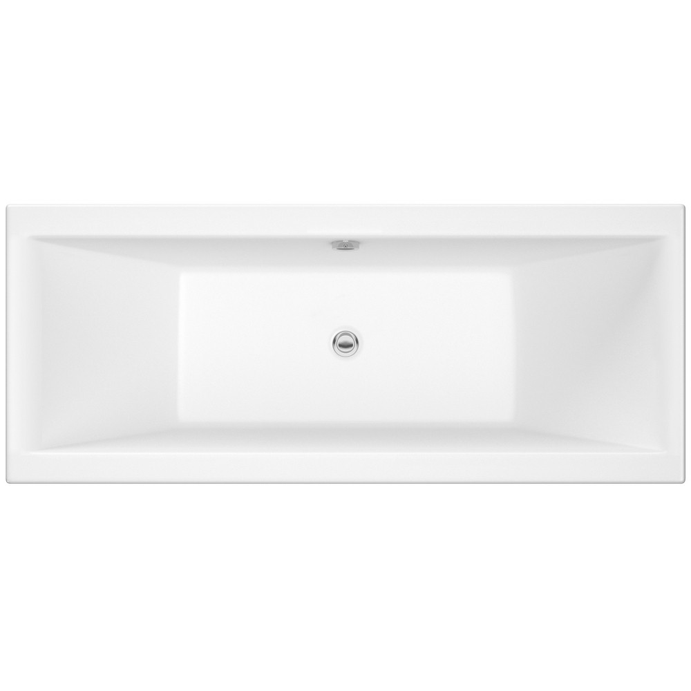 Nuie Asselby Double Ended 1700 x 700mm Squared Bath