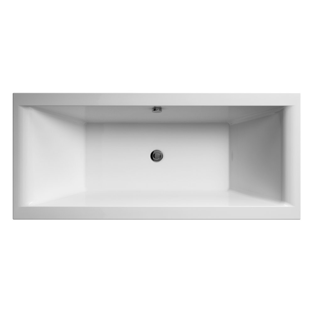 Nuie Asselby Double Ended 1700 x 750mm Squared Bath