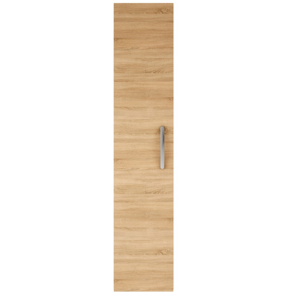 Nuie Athena 300mm Natural Oak Wall Hung Tall Unit Single Door