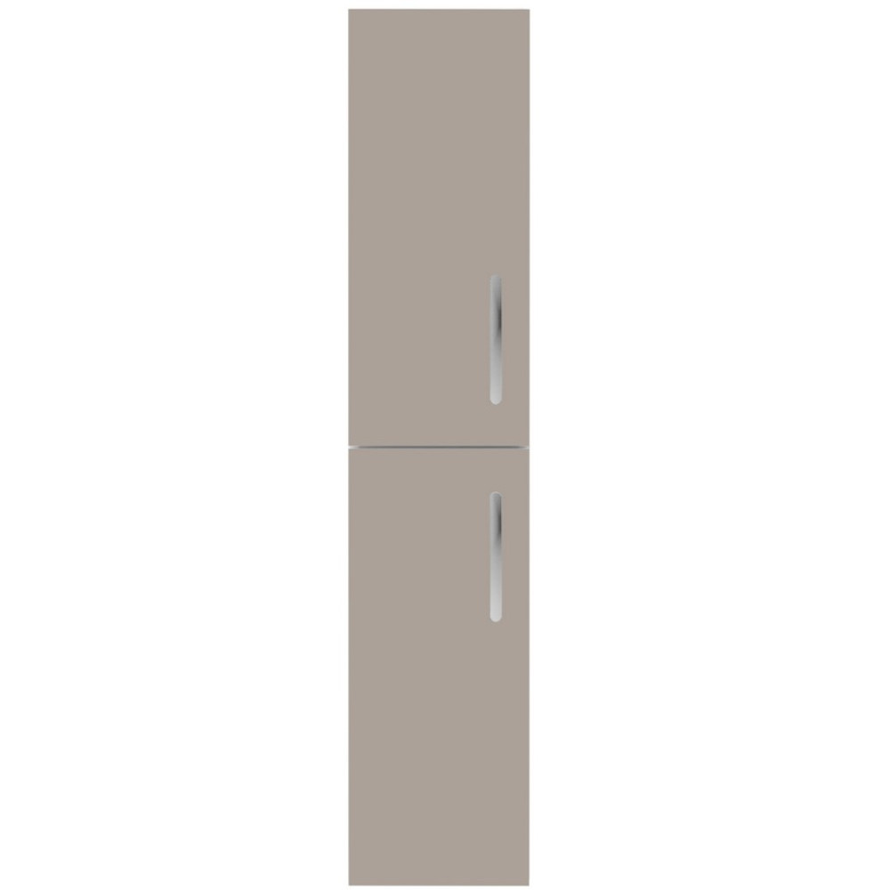 Nuie Athena 300mm Stone Grey Wall Hung Tall Unit Double Door