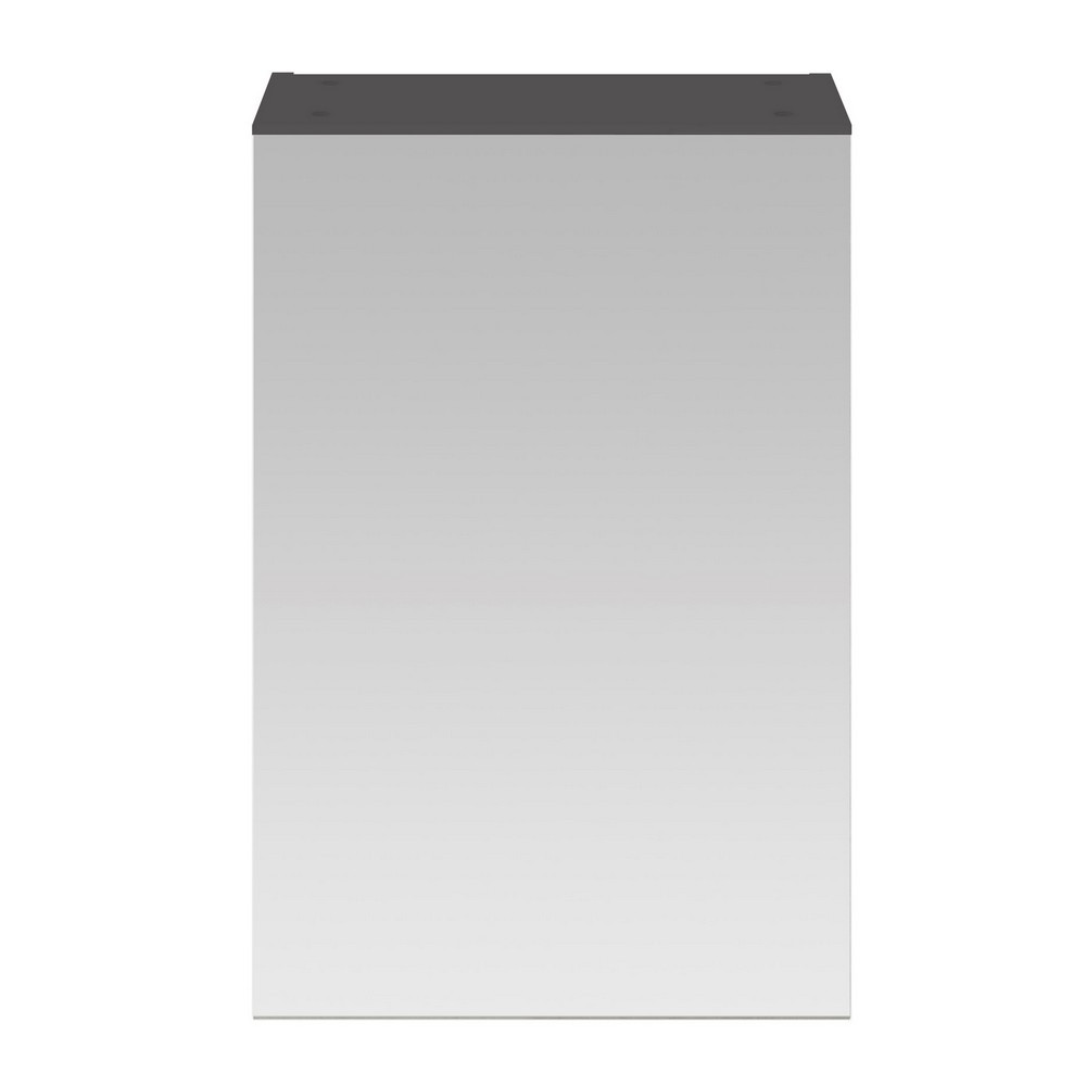 Nuie Athena 450mm Mirror Cabinet Gloss Grey