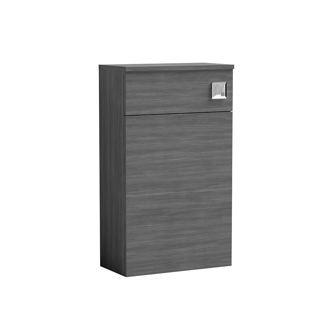 Nuie Athena 500mm Anthracite Woodgrain Back To Wall WC Unit