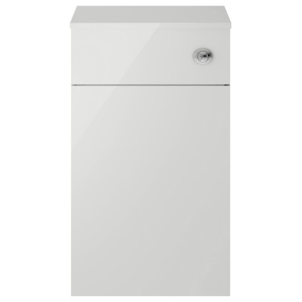 Nuie Athena 500mm Gloss Grey Mist Back To Wall WC Unit