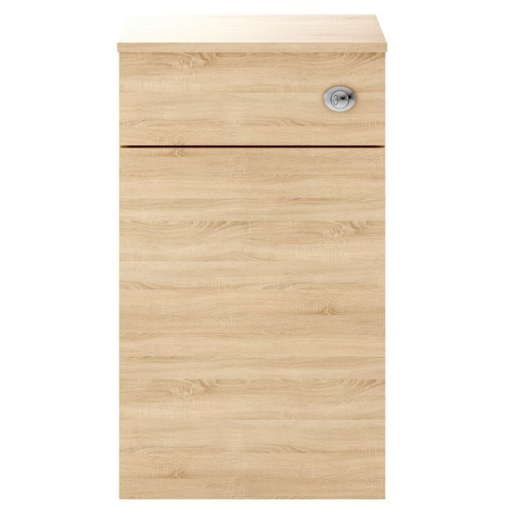 Nuie Athena 500mm Natural Oak Back To Wall WC Unit