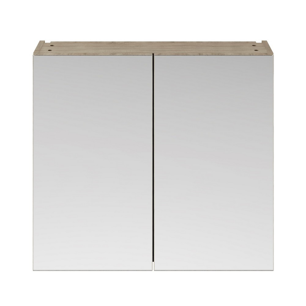 Nuie Athena 800mm Mirror Cabinet Driftwood