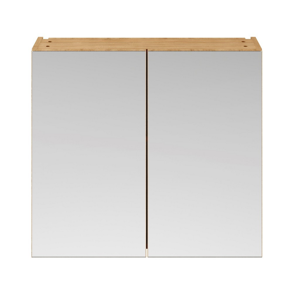 Nuie Athena 800mm Mirror Cabinet Natural Oak