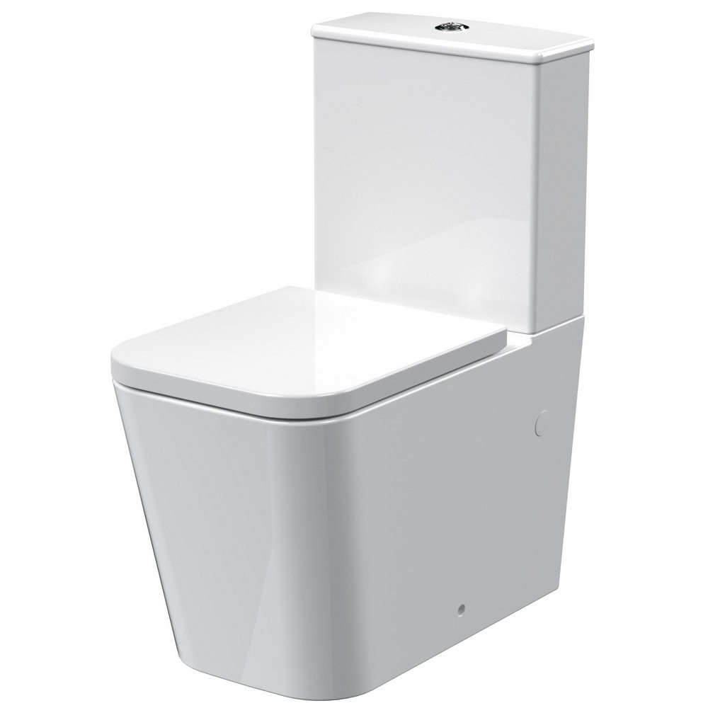 Nuie Orlen Flush To Wall WC With Cistern and Soft Close Seat