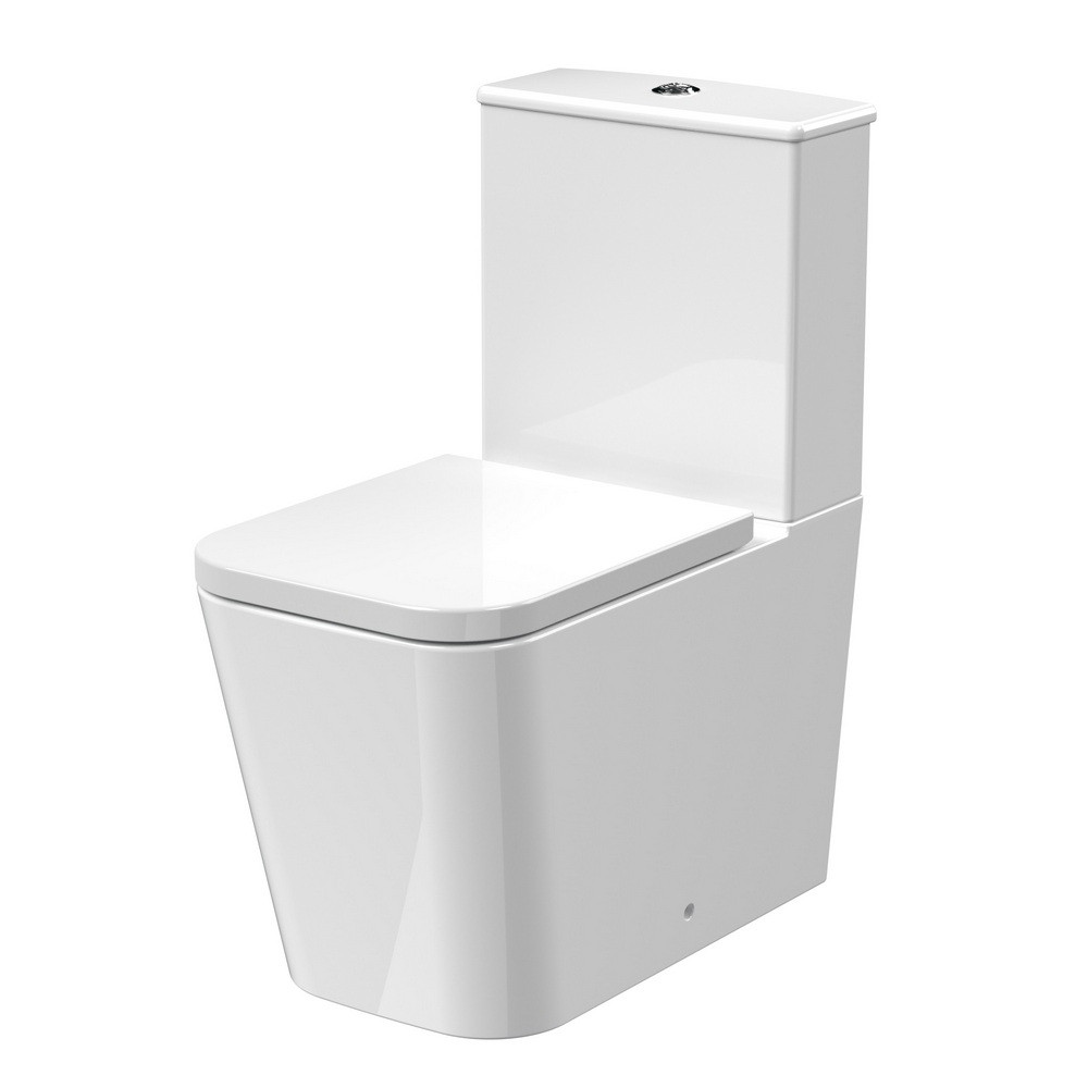 Nuie Ava Flush To Wall WC With Cistern and Soft Close Seat