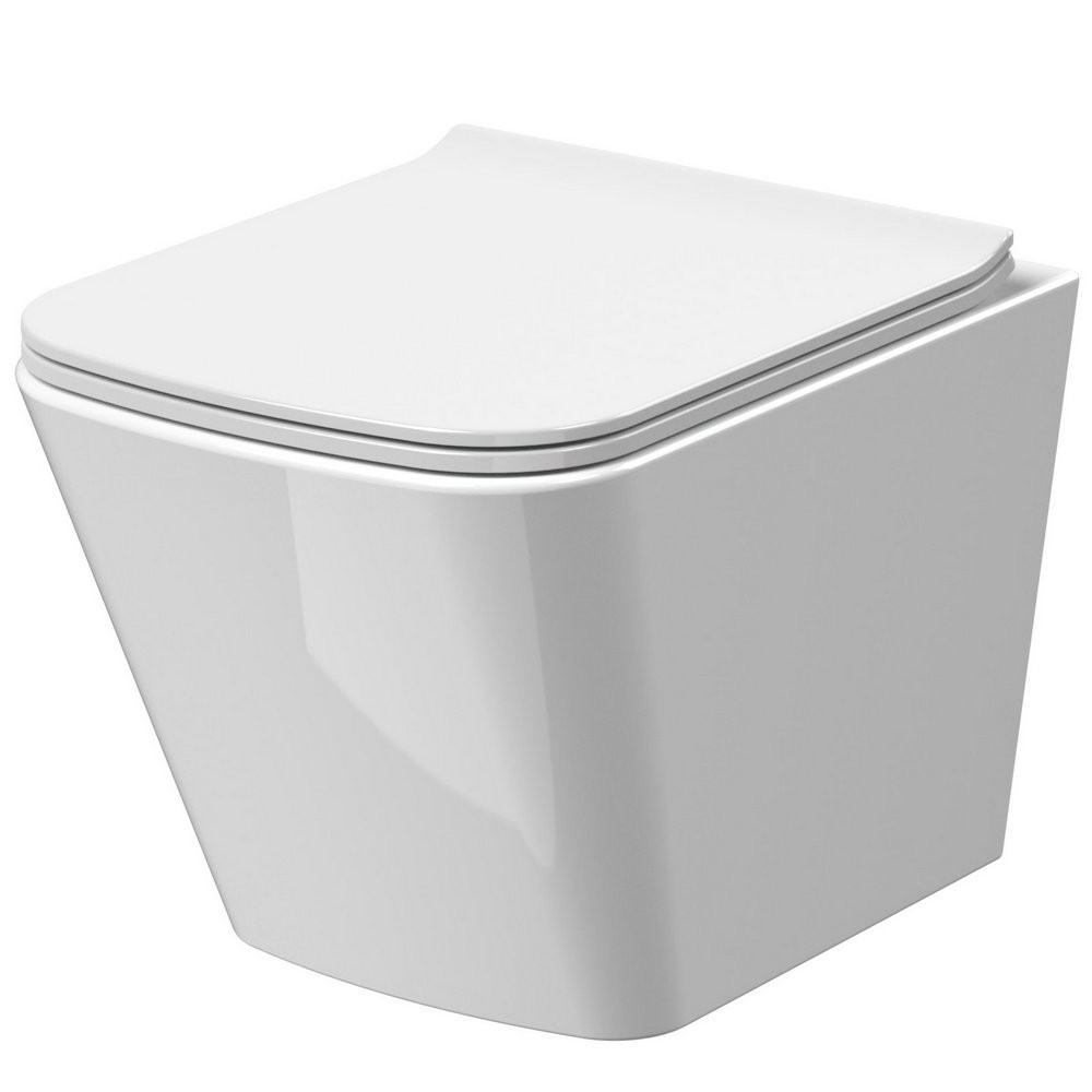 Nuie Ava Rimless Wall Hung Pan and Seat