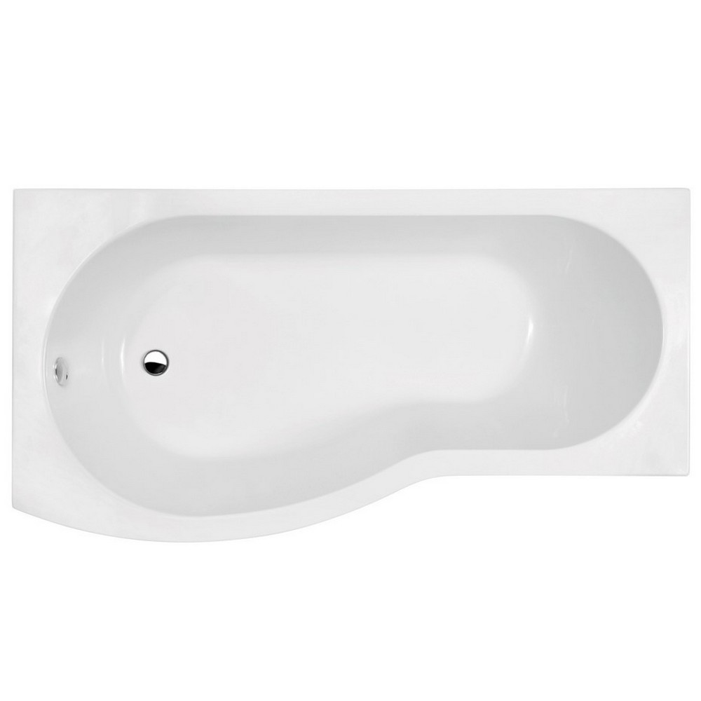 Nuie B-Shaped Left Hand 1700 x 900mm Shower Bath