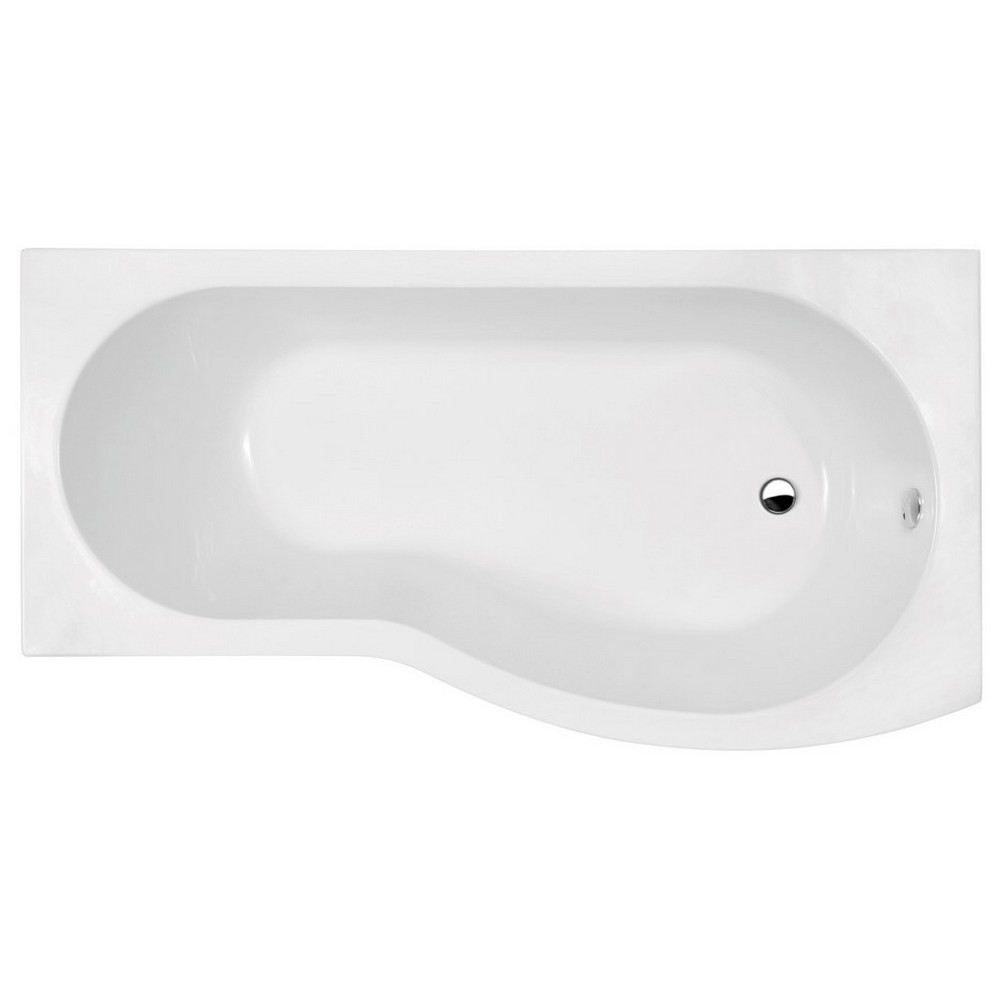 Nuie B Shaped Right Hand 1700 x 900mm Shower Bath