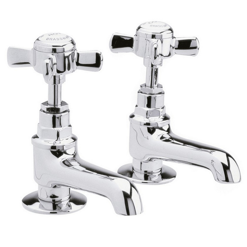 Nuie Beaumont Traditional Basin Taps Pair