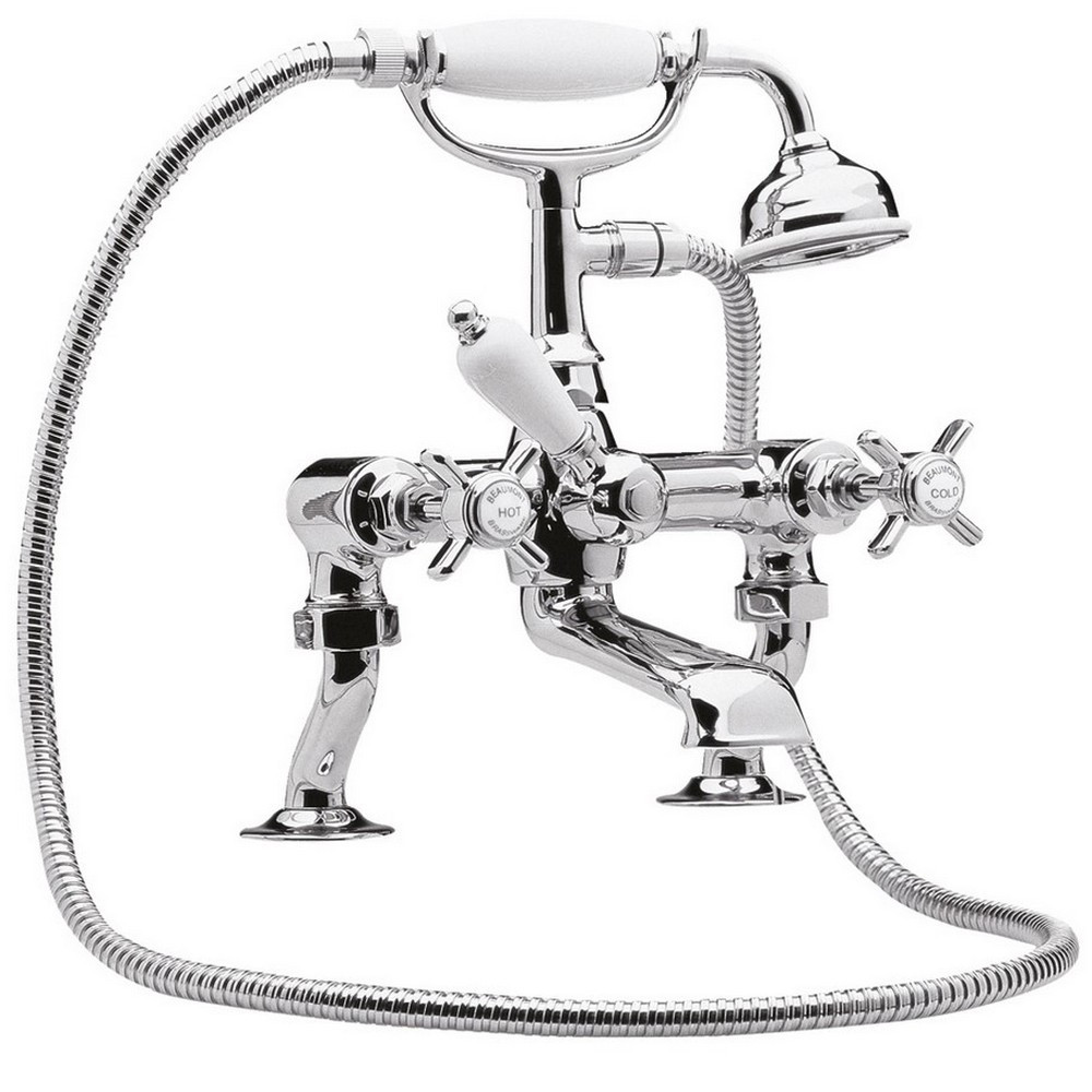Nuie Beaumont Traditional Cranked Bath and Shower Mixer with Kit